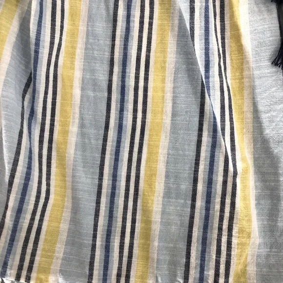 Anthropologie Striped Gauzy Tie Front Babydoll Dress Size Small - Picture 6 of 11